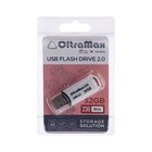 Флешка OltraMax 230, 32 Гб, USB2.0, чт до 15 Мб/с, зап до 8 Мб/с, белая - фото 319113010