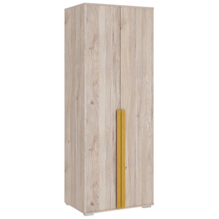 Шкаф двухдверный «Лайк 03.01», 800 × 550 × 2100 мм, цвет дуб мария / горчица - фото 1907558145