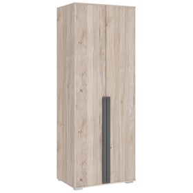 Шкаф двухдверный «Лайк 03.01», 800 × 550 × 2100 мм, цвет дуб мария / графит