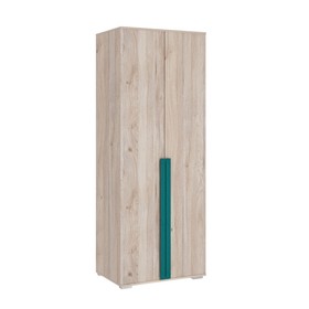 Шкаф двухдверный «Лайк 03.01», 800 × 550 × 2100 мм, цвет дуб мария / изумруд