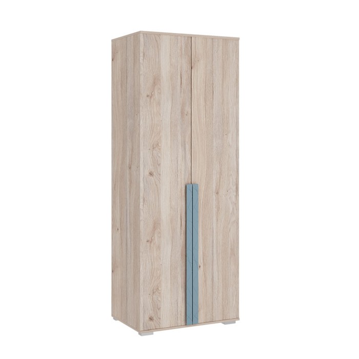 Шкаф двухдверный «Лайк 03.01», 800 × 550 × 2100 мм, цвет дуб мария / индиго - фото 1907558163