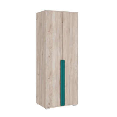 Шкаф двухдверный «Лайк 04.01», 800 × 550 × 2100 мм, цвет дуб мария / изумруд