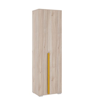 Шкаф двухдверный «Лайк 08.01», 620 × 420 × 2100 мм, цвет дуб мария / горчица