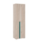 Шкаф двухдверный «Лайк 08.01», 620 × 420 × 2100 мм, цвет дуб мария / изумруд - фото 294382446