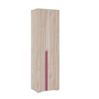 Шкаф двухдверный «Лайк 08.01», 620 × 420 × 2100 мм, цвет дуб мария / фуксия - фото 109908875