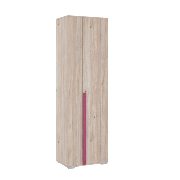 Шкаф двухдверный «Лайк 08.01», 620 × 420 × 2100 мм, цвет дуб мария / фуксия - фото 1907558270