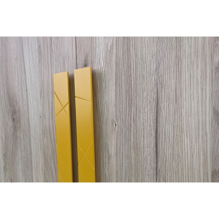 Шкаф двухдверный «Лайк 55.01», 800 × 550 × 2100 мм, цвет дуб мария / горчица - фото 1907558284