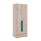 Шкаф двухдверный «Лайк 55.01», 800 × 550 × 2100 мм, цвет дуб мария / изумруд - фото 109908904