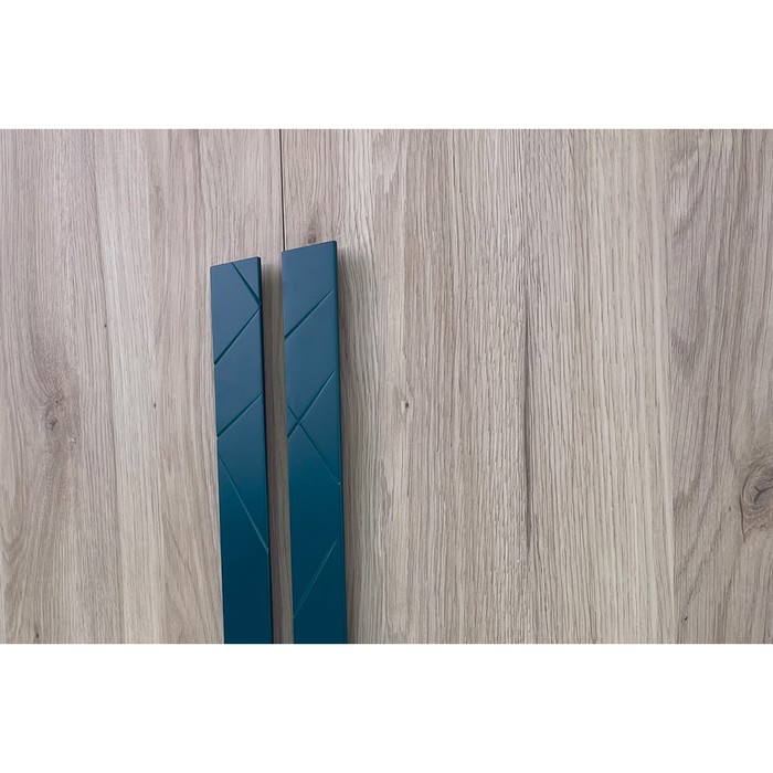 Шкаф двухдверный «Лайк 55.01», 800 × 550 × 2100 мм, цвет дуб мария / изумруд - фото 1907558300