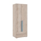 Шкаф двухдверный «Лайк 55.01», 800 × 550 × 2100 мм, цвет дуб мария / индиго - фото 294382503