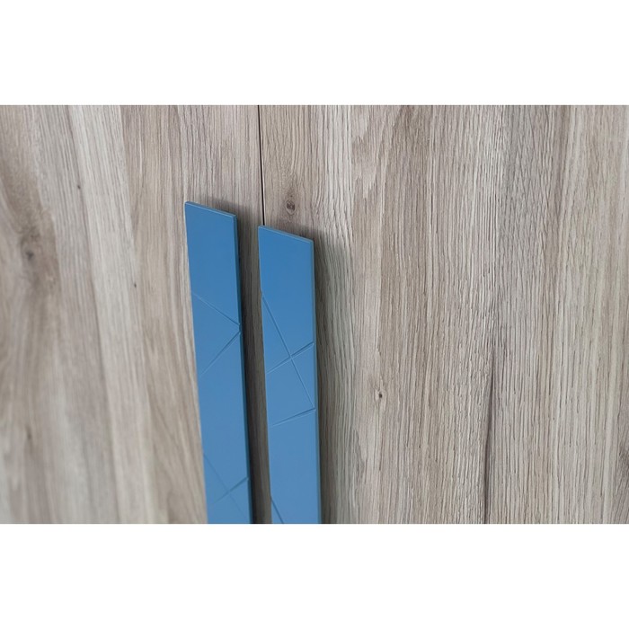 Шкаф двухдверный «Лайк 55.01», 800 × 550 × 2100 мм, цвет дуб мария / индиго - фото 1907558308