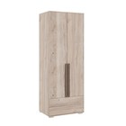 Шкаф двухдверный «Лайк 55.01», 800 × 550 × 2100 мм, цвет дуб мария / какао - фото 109908920