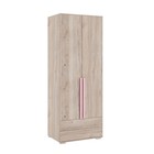 Шкаф двухдверный «Лайк 55.01», 800 × 550 × 2100 мм, цвет дуб мария / роуз - фото 294382519