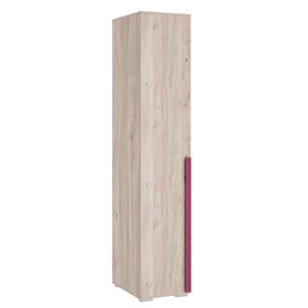 Шкаф однодверный «Лайк 01.01», 400 × 550 × 2100 мм, цвет дуб мария / фуксия