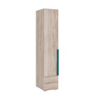 Шкаф однодверный «Лайк 54.01», 400 × 550 × 2100 мм, цвет дуб мария / изумруд - фото 294382601