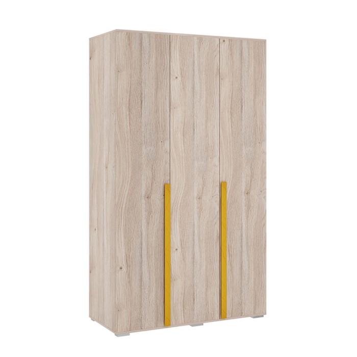 Шкаф трёхдверный «Лайк 05.01», 1200 × 550 × 2100 мм, цвет дуб мария / горчица