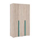 Шкаф трёхдверный «Лайк 05.01», 1200 × 550 × 2100 мм, цвет дуб мария / изумруд - фото 294382652