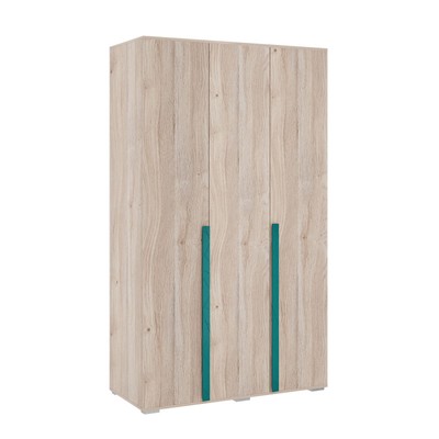 Шкаф трёхдверный «Лайк 05.01», 1200 × 550 × 2100 мм, цвет дуб мария / изумруд