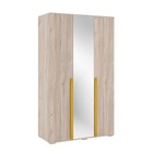 Шкаф трёхдверный «Лайк 05.02», 1200 × 550 × 2100 мм, цвет дуб мария / горчица - фото 294382695