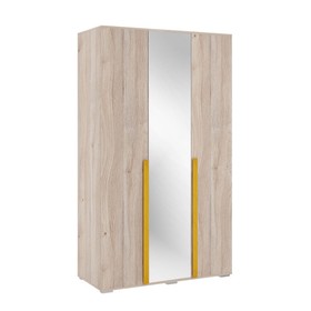 Шкаф трёхдверный «Лайк 05.02», 1200 × 550 × 2100 мм, цвет дуб мария / горчица