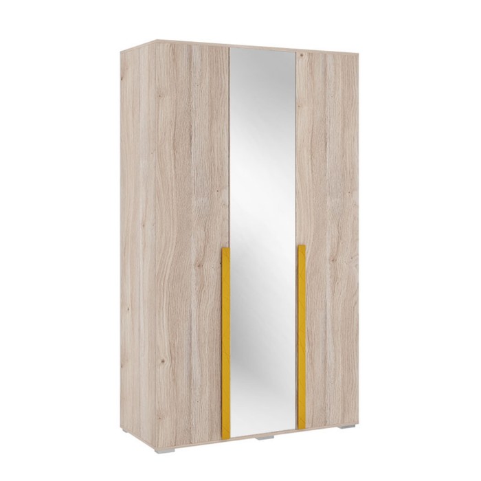 Шкаф трёхдверный «Лайк 05.02», 1200 × 550 × 2100 мм, цвет дуб мария / горчица - Фото 1