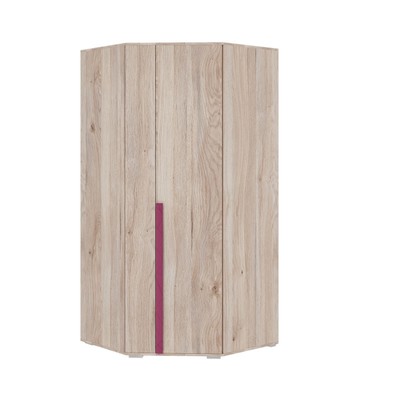 Шкаф угловой «Лайк 06.01», 980 × 980 × 2100 мм, цвет дуб мария / фуксия