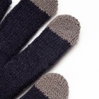 Перчатки мужские для сенсорных экранов, цвет тёмно-серый, размер 9-10 (24-26) - Фото 3