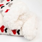 Носки женские с мехом внутри «Сердечки», цвет белый, размер 23-25 (36-40) - Фото 3