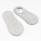 Носки женские махровые «Снежинки», цвет серый, размер 23-25 (36-40) - Фото 3