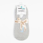 Носки женские махровые «Снежинки», цвет серый, размер 23-25 (36-40) - Фото 5