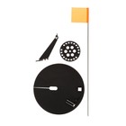 Жерлица Yaman d=210 мм, угловая пластиковая стойка - фото 23077008