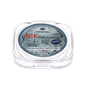 Леска Shii Saido Ice Shadow, диаметр 0.091 мм, тест 0.71 кг, 30 м, прозрачная 9316740