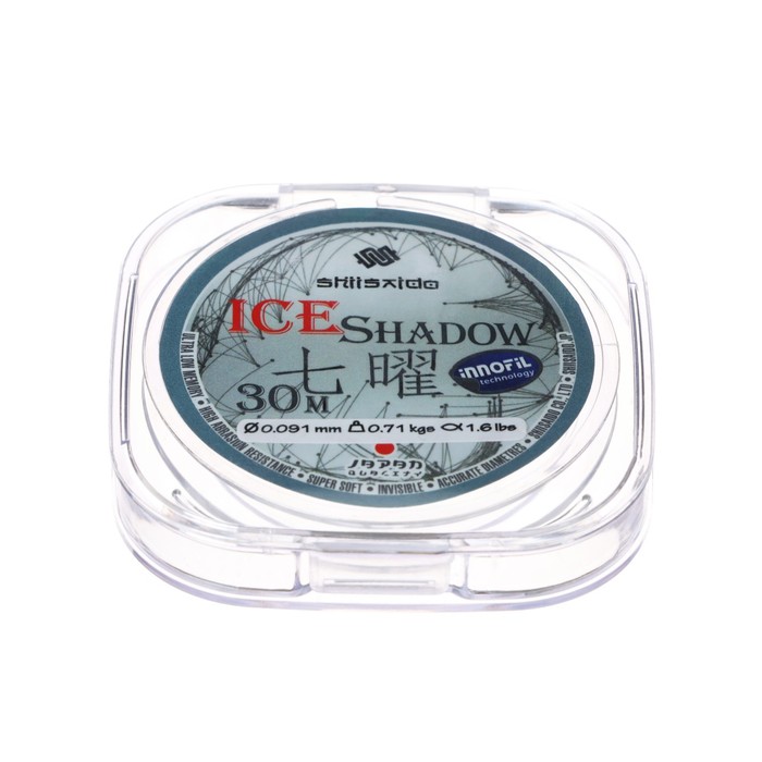 

Леска Shii Saido Ice Shadow, диаметр 0.091 мм, тест 0.71 кг, 30 м, прозрачная