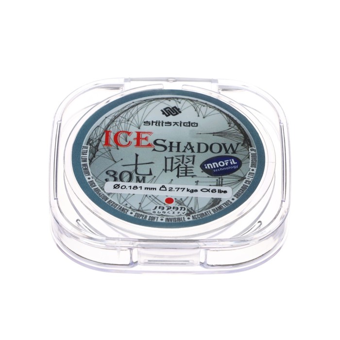 Леска Shii Saido Ice Shadow, диаметр 0.181 мм, тест 2.77 кг, 30 м, прозрачная