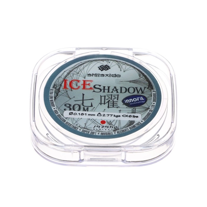 

Леска Shii Saido Ice Shadow, диаметр 0.181 мм, тест 2.77 кг, 30 м, прозрачная