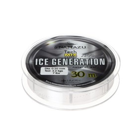 Леска Namazu Ice Generation, диаметр 0.20 мм, тест 3.20 кг, 30 м, прозрачная 9316753