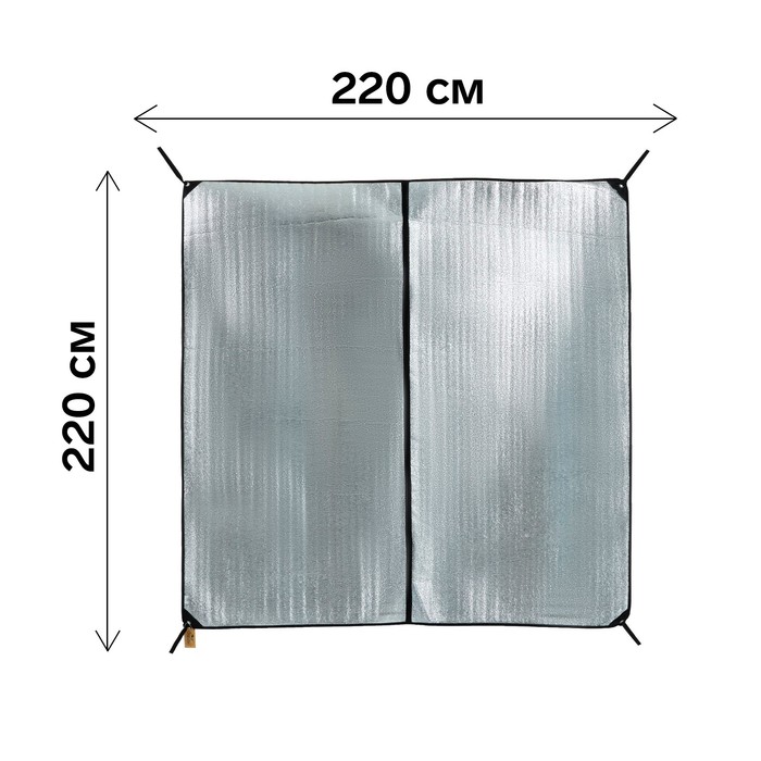 Пол для зимней палатки "СЛЕДОПЫТ" 3-х местный, 220 х 220 х 0.5 см, однослойный, полиэтилен вспененный - Фото 1