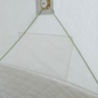 Палатка зимняя куб "СЛЕДОПЫТ" Premium, 1.8 х 1.8 м, 3-х местная, 3 слоя, цвет белый/олива - фото 6727956