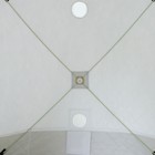 Палатка зимняя куб "СЛЕДОПЫТ" Premium, 2.1 × 2.1 м, 4-х местная, 3 слоя, цвет белый/олива - Фото 6