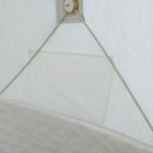 Палатка зимняя куб "СЛЕДОПЫТ" Premium, 2.1 × 2.1 м, 4-х местная, 3 слоя, цвет белый/олива - фото 7590910