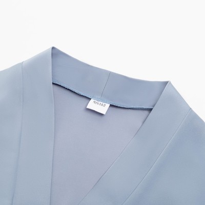 Костюм женский (жакет, брюки) MINAKU: Silk pleasure, серо-голубой, размер 46