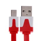 Кабель OXION DCC328, microUSB - USB, зарядка + передача данных, 1 м, плоский, красный - фото 51457964 Кабель OXION DCC328, microUSB - USB, зарядка + передача данных, 1 м, плоский, красный - фото 51457964