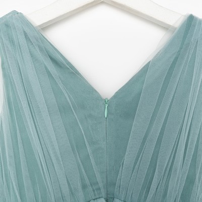 Платье нарядное для девочки KAFTAN, цвет мятный, размер 32 (110-116 см)