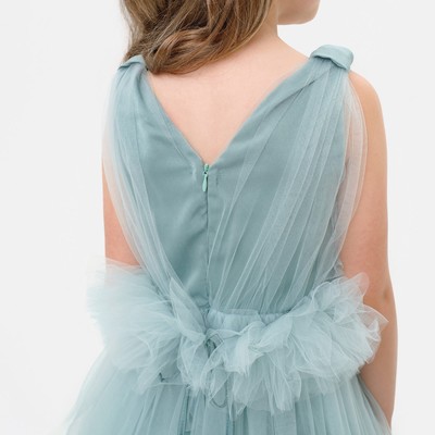 Платье нарядное для девочки KAFTAN, цвет мятный, размер 32 (110-116 см)