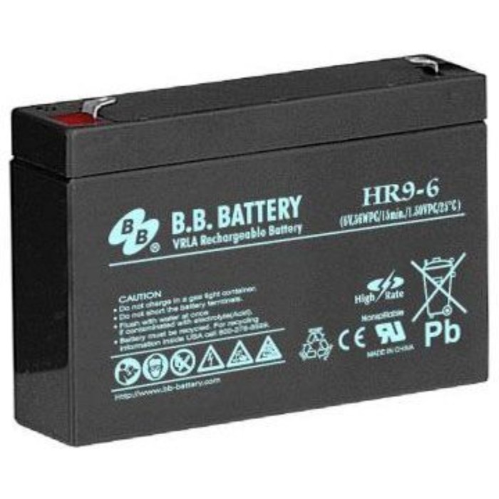 Батарея для ИБП BB HR 9-6, 6 В, 9 Ач - Фото 1