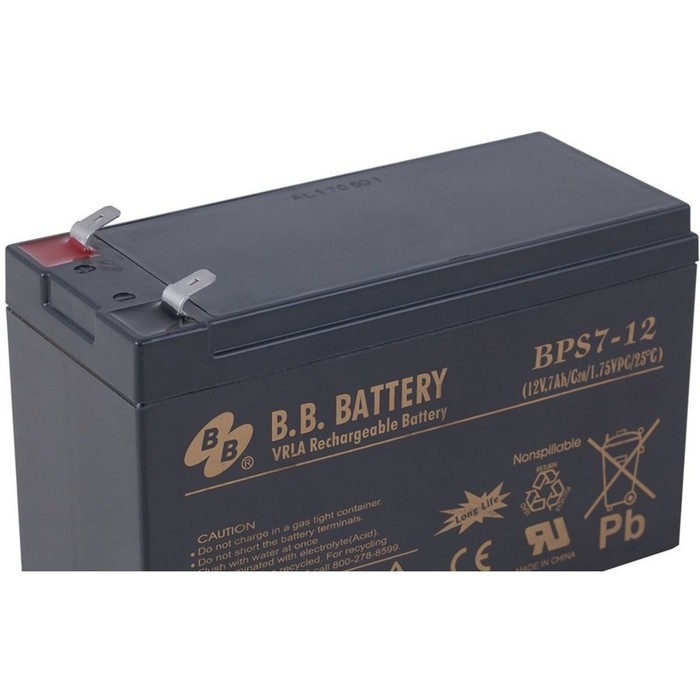Батарея для ИБП BB BPS 7-12, 12 В, 7 Ач - фото 1882534742