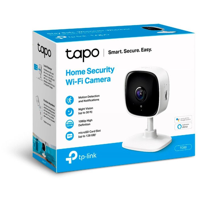 Камера видеонаблюдения IP TP-Link TAPO TC60 3,3-3,3 мм, цветная - Фото 1