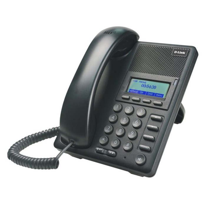 Телефон IP D-Link DPH-120SE/F1, чёрный - Фото 1