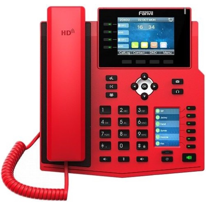 Телефон IP Fanvil X5U-R, красный - Фото 1