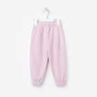 Костюм флисовый детский (толстовка, брюки) MINAKU цвет светло-сиреневый, рост 80-86 - Фото 9